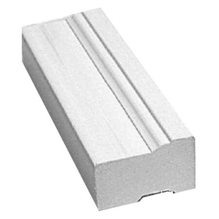 INTEPLAST BUILDING PRODUCTS 10 ft.PVC Brickmould-White 633154